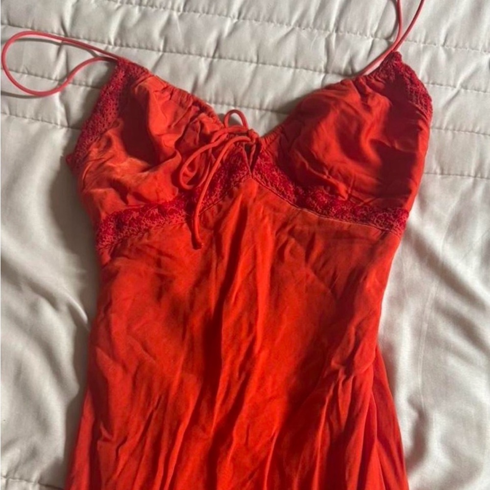 Princess Polly Emily Red Lace maxi